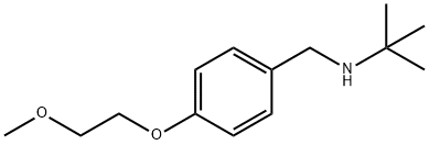 N-[4-(2-Methoxyethoxy)benzyl]-2-methyl-2-propanamine Structure