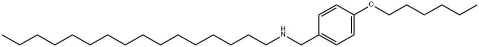 N-[4-(Hexyloxy)benzyl]-1-hexadecanamine Struktur