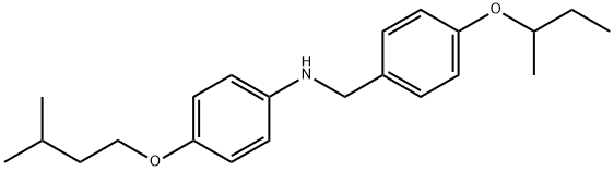 N-[4-(sec-Butoxy)benzyl]-4-(isopentyloxy)aniline Structure