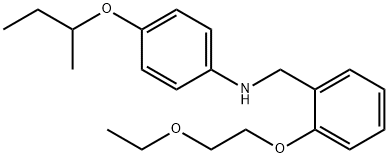 N-[4-(sec-Butoxy)phenyl]-N-[2-(2-ethoxyethoxy)-benzyl]amine,1040685-57-1,结构式