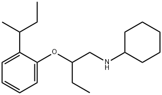 N-{2-[2-(sec-Butyl)phenoxy]butyl}cyclohexanamine Structure