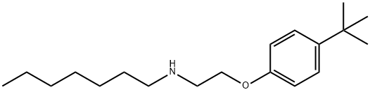 N-{2-[4-(tert-Butyl)phenoxy]ethyl}-1-heptanamine 化学構造式