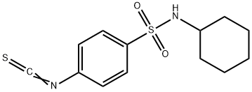 N-Cyclohexyl-4-isothiocyanatobenzenesulfonamide 化学構造式