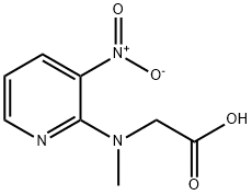 [methyl(3-nitropyridin-2-yl)amino]acetic acid Structure