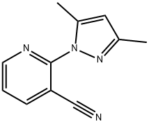 2-(3,5-二甲基-1H-吡唑-1-基)烟腈,1134518-34-5,结构式