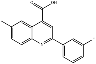 2-(3-fluorophenyl)-6-methylquinoline-4-carboxylic acid Structure