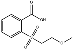 2-(2-甲氧基乙基磺酰基)苯甲酸, 1016838-05-3, 结构式