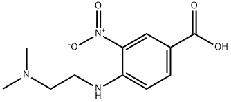 4-{[2-(dimethylamino)ethyl]amino}-3-nitrobenzoic acid 化学構造式