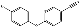 6-(4-bromophenoxy)nicotinonitrile Struktur