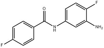 N-(3-amino-4-fluorophenyl)-4-fluorobenzamide 结构式