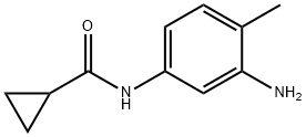 N-(3-amino-4-methylphenyl)cyclopropanecarboxamide Struktur