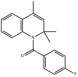 (4-氟-苯基)-(2,2,4-三甲基-2H-喹啉-1-基)-甲酮 结构式