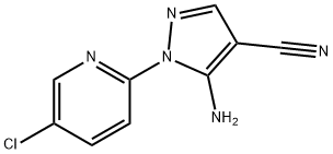 5-amino-1-(5-chloro-2-pyridinyl)-1H-pyrazole-4-carbonitrile Structure