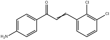 (2E)-1-(4-aminophenyl)-3-(2,3-dichlorophenyl)prop-2-en-1-one Structure