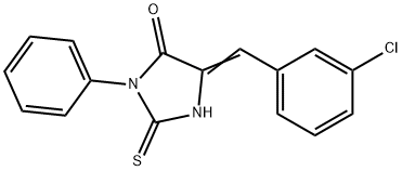 (5E)-5-(3-chlorobenzylidene)-2-mercapto-3-phenyl-3,5-dihydro-4H-imidazol-4-one|