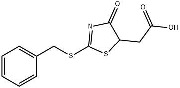 [2-(benzylthio)-4-oxo-4,5-dihydro-1,3-thiazol-5-yl]acetic acid,1142201-40-8,结构式