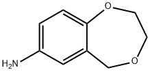 2,3-dihydro-5H-1,4-benzodioxepin-7-amine 化学構造式