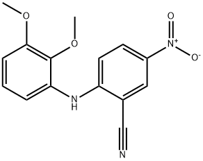 2-[(2,3-dimethoxyphenyl)amino]-5-nitrobenzonitrile Struktur