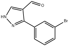 3-(3-bromophenyl)-1H-pyrazole-4-carbaldehyde Structure