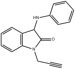 3-anilino-1-prop-2-yn-1-yl-1,3-dihydro-2H-indol-2-one Structure