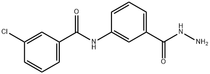 3-chloro-N-[3-(hydrazinocarbonyl)phenyl]benzamide Structure