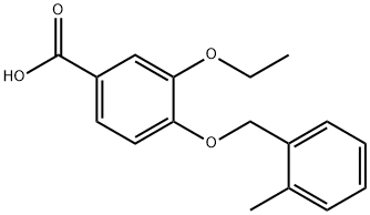 3-ethoxy-4-[(2-methylbenzyl)oxy]benzoic acid Structure