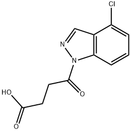 4-(4-chloro-1H-indazol-1-yl)-4-oxobutanoic acid Struktur