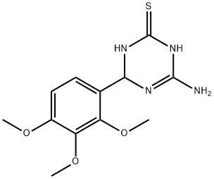 4-amino-6-(2,3,4-trimethoxyphenyl)-1,6-dihydro-1,3,5-triazine-2-thiol Structure