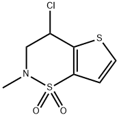 4-chloro-2-methyl-3,4-dihydro-2H-thieno[2,3-e][1,2]thiazine 1,1-dioxide|