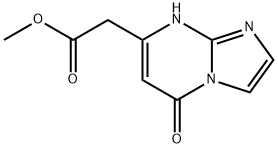 甲基 (5-羰基-5,8-二氢咪唑并[1,2-A]嘧啶-7-基)乙酸酯 结构式