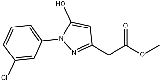 methyl [1-(3-chlorophenyl)-5-hydroxy-1H-pyrazol-3-yl]acetate Structure