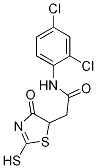 N-(2,4-dichlorophenyl)-2-(2-mercapto-4-oxo-4,5-dihydro-1,3-thiazol-5-yl)acetamide Structure