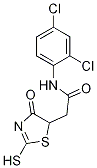 N-(2,4-dichlorophenyl)-2-(2-mercapto-4-oxo-4,5-dihydro-1,3-thiazol-5-yl)acetamide,1142200-26-7,结构式