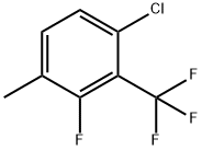 6-クロロ-2-フルオロ-3-メチルベンゾトリフルオリド 化学構造式