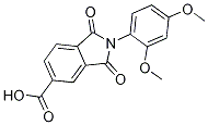 2-(2,4-二甲氧苯基)-1,3-二氧代-异5-吲哚甲酸 结构式