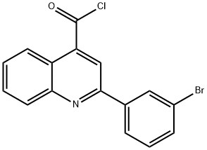 2-(3-ブロモフェニル)キノリン-4-カルボニルクロリド 化学構造式