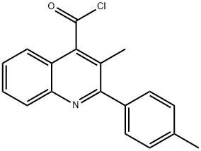 3-甲基-2-(4-甲基苯基)喹啉-4-甲酰氯 结构式