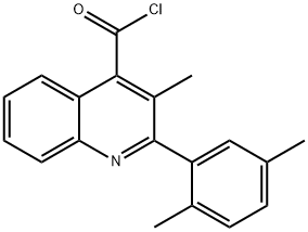 2-(2,5-dimethylphenyl)-3-methylquinoline-4-carbonyl chloride Structure