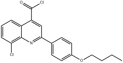 2-(4-butoxyphenyl)-8-chloroquinoline-4-carbonyl chloride Structure