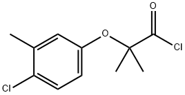 2-(4-クロロ-3-メチルフェノキシ)-2-メチルプロパノイルクロリド 化学構造式