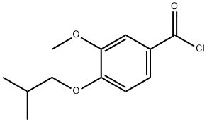 4-异丁氧基-3-甲氧基苯甲酰氯,3535-40-8,结构式