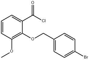 2-[(4-ブロモベンジル)オキシ]-3-メトキシベンゾイルクロリド 化学構造式