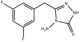 4-amino-5-(3,5-difluorobenzyl)-4H-1,2,4-triazole-3-thiol Struktur