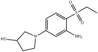 1-[3-Amino-4-(ethylsulfonyl)phenyl]-3-pyrrolidinol Structure