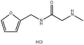 N-(2-Furylmethyl)-2-(methylamino)acetamidehydrochloride Struktur
