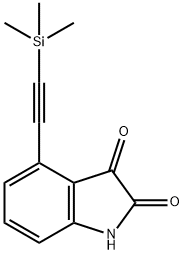 4-[2-(Trimethylsilyl)ethynyl]-1H-indole-2,3-dione|4-((三甲基甲硅烷基)乙炔基)二氢吲哚-2,3-二酮