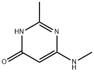 2-Methyl-6-(methylamino)-4-pyrimidinol Struktur