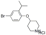 4-(4-Bromo-2-isopropylphenoxy)piperidinehydrochloride|