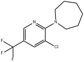 1-[3-Chloro-5-(trifluoromethyl)-2-pyridinyl]-azepane 化学構造式
