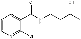 2-Chloro-N-(3-hydroxybutyl)nicotinamide Struktur